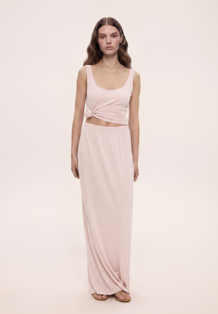 Pink jersey tank top